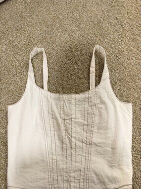 Gilded Intent White Western Top, size Large